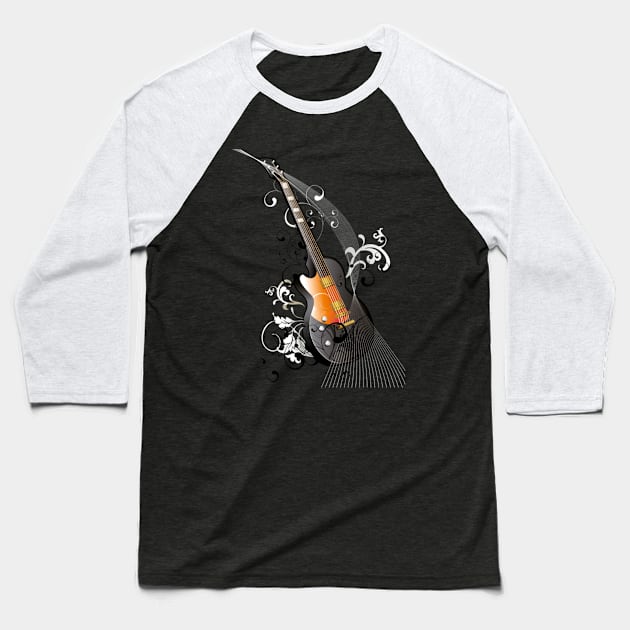 Guitar Baseball T-Shirt by autopic